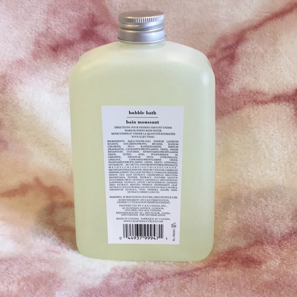 Crabtree Evelyn Scented Verbena Lavender de Provence Bubble Bath XL 21.9oz NWT - Picture 6 of 13